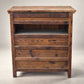 Antique Oak Four-Door Utility Cabinet