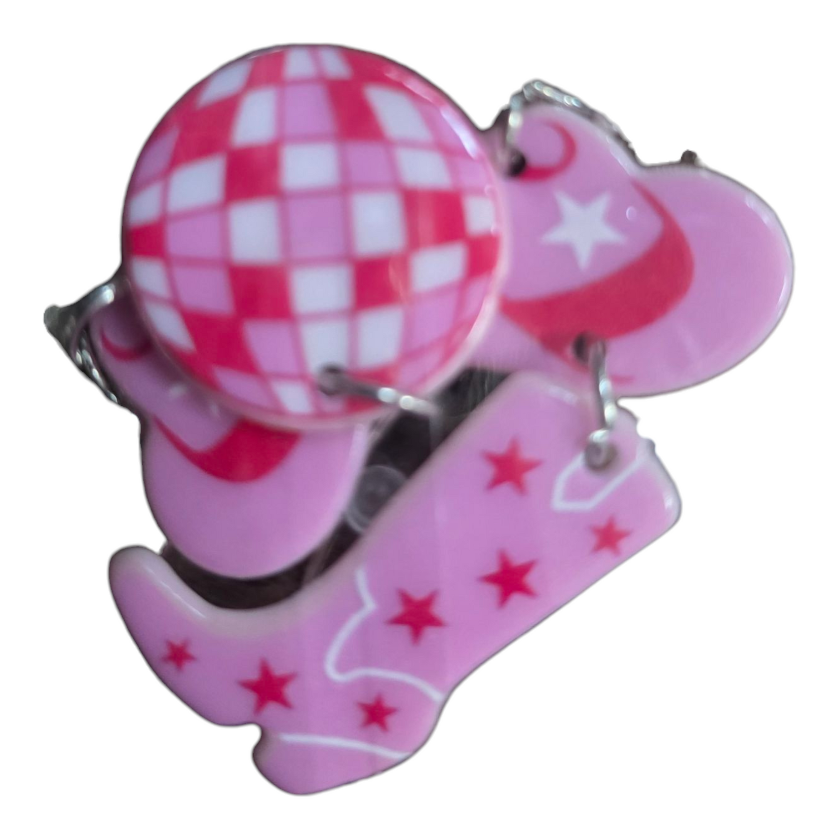 Pink Cowgirl Earrings