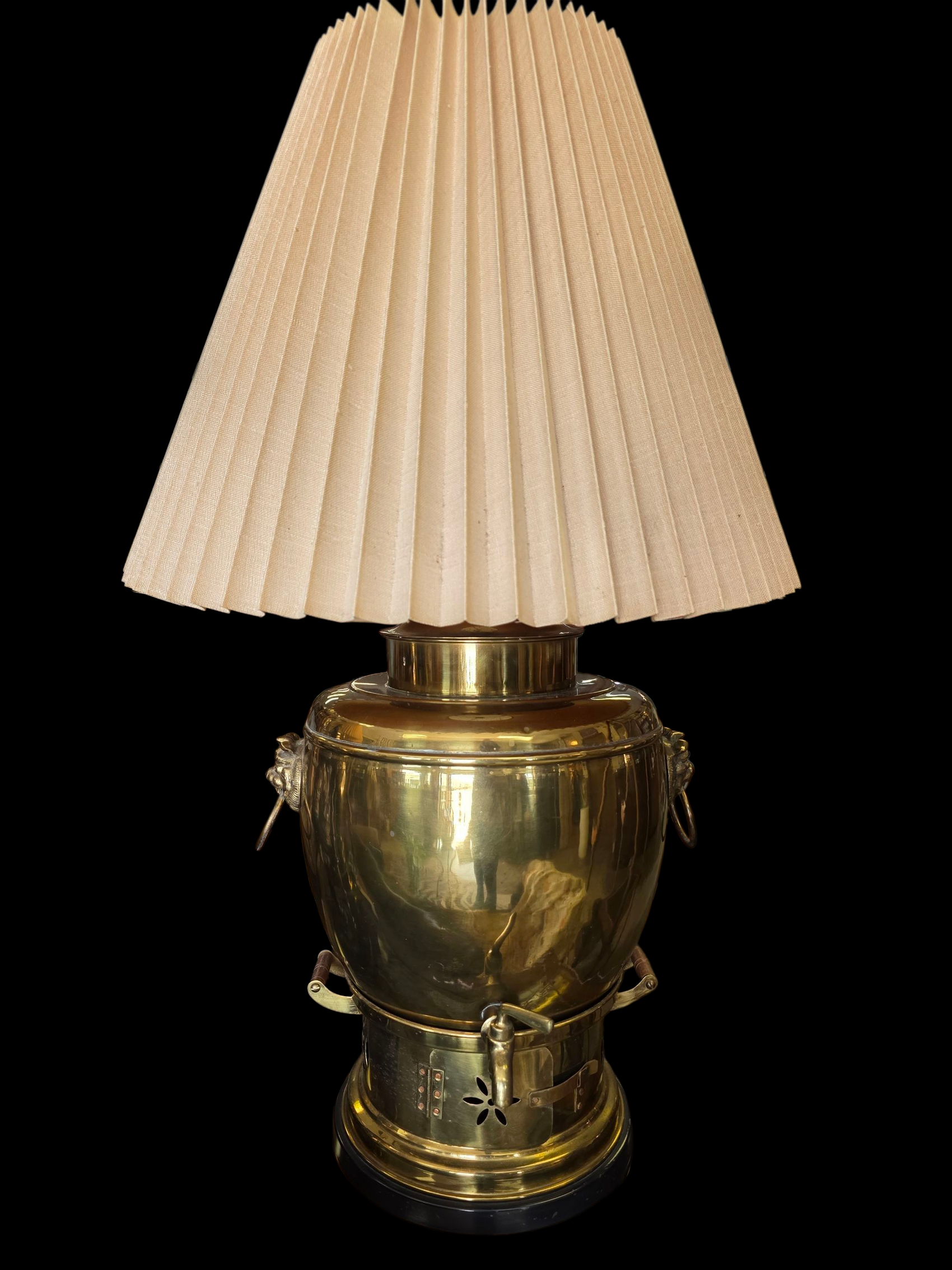 Chinoiserie Brass Table Lamp