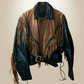Vintage Fringe Leather Jacket – Size Medium