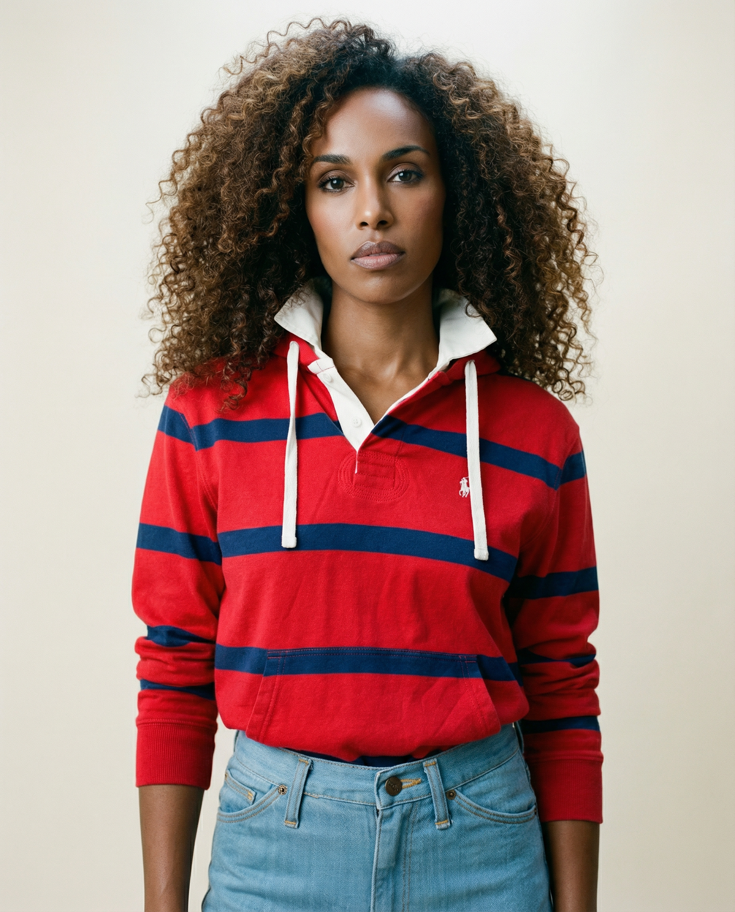 Polo Ralph Lauren Striped Hoodie — Size SP