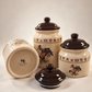 Western Bronc & Cattle Brands Ceramic Canister Set