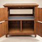 Antique Oak Four-Door Utility Cabinet