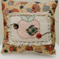 Handmade Folk Apple Patch Pillow