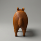 Vintage Woven Rattan Sheep Storage Figure