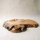 Hand-Painted Live Edge Wood Slab Wall Art – Lighthouse Coastal Scene