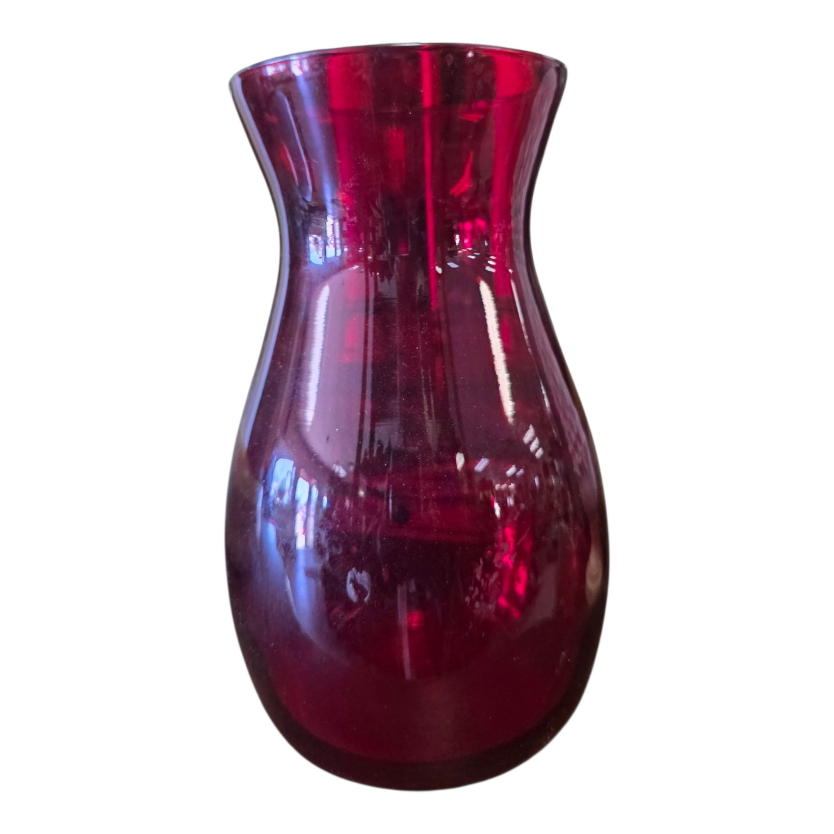 Vintage Ruby Red Vase