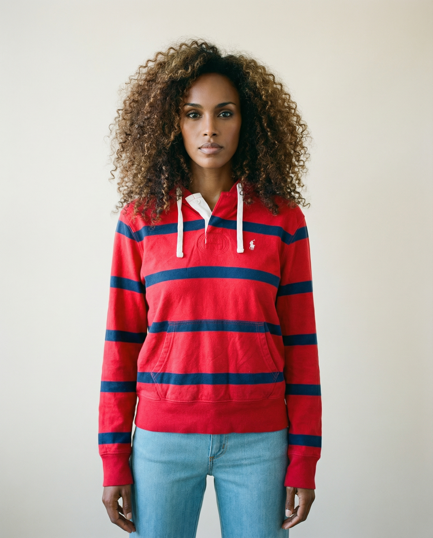 Polo Ralph Lauren Striped Hoodie — Size SP