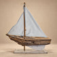 Driftwood Sailboat Decorative Sculpture