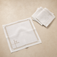 Vintage Linen Cutwork Tablecloth & Napkin Set (5 Piece Set)