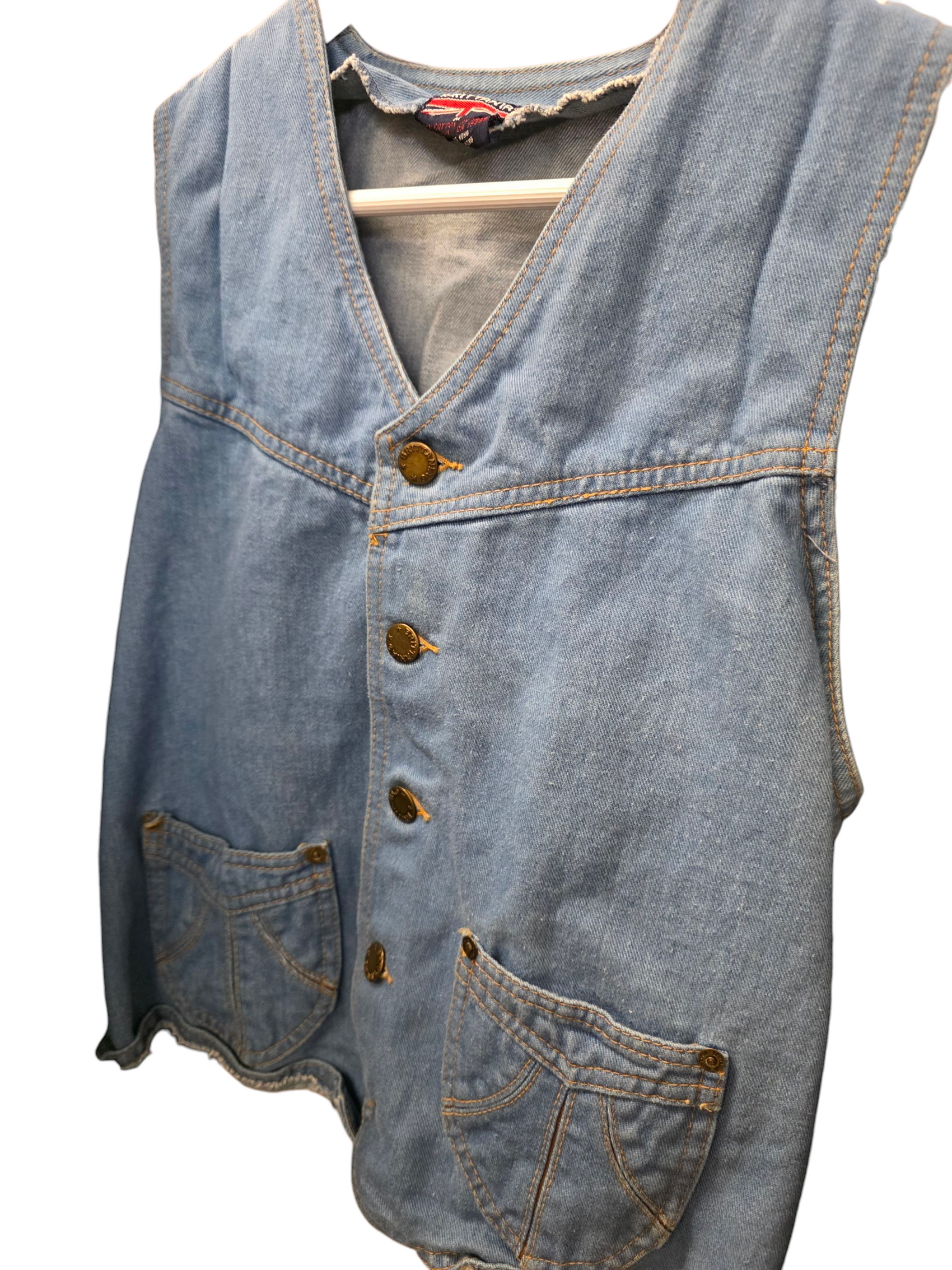 Denim Cinched Vest