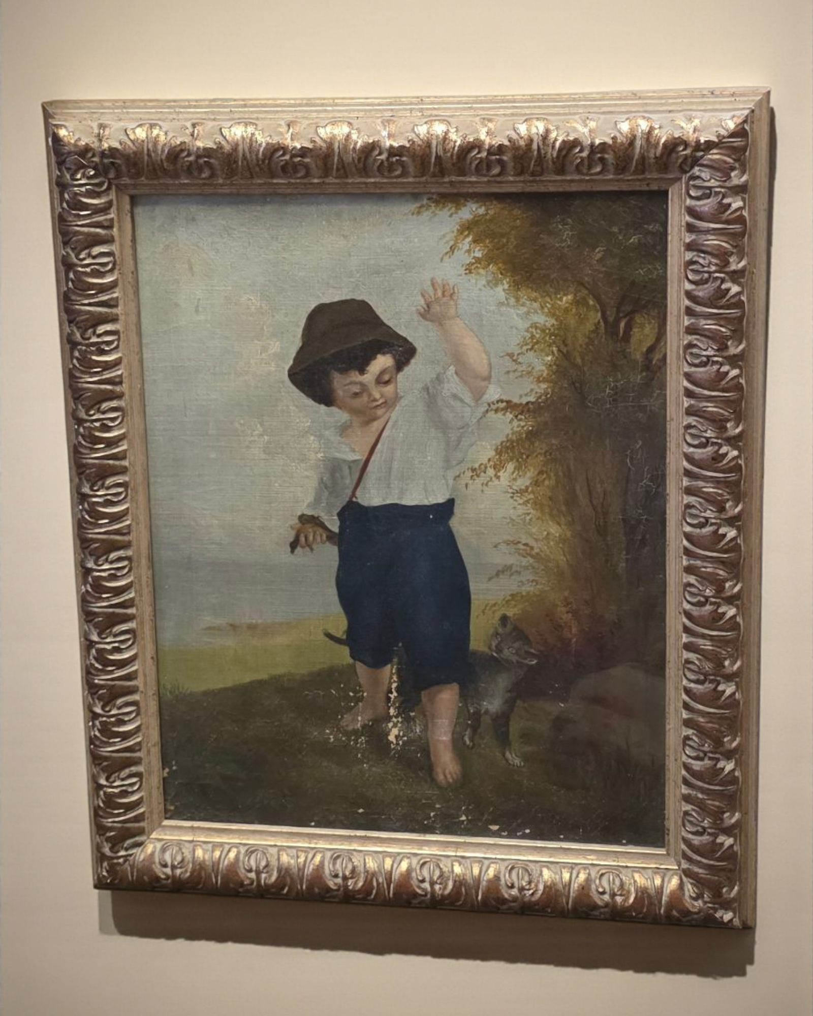 Boy painting