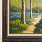 Large Original Woodland Landscape Oil Painting on Canvas, Signed Carter – 43.5" W × 31" H