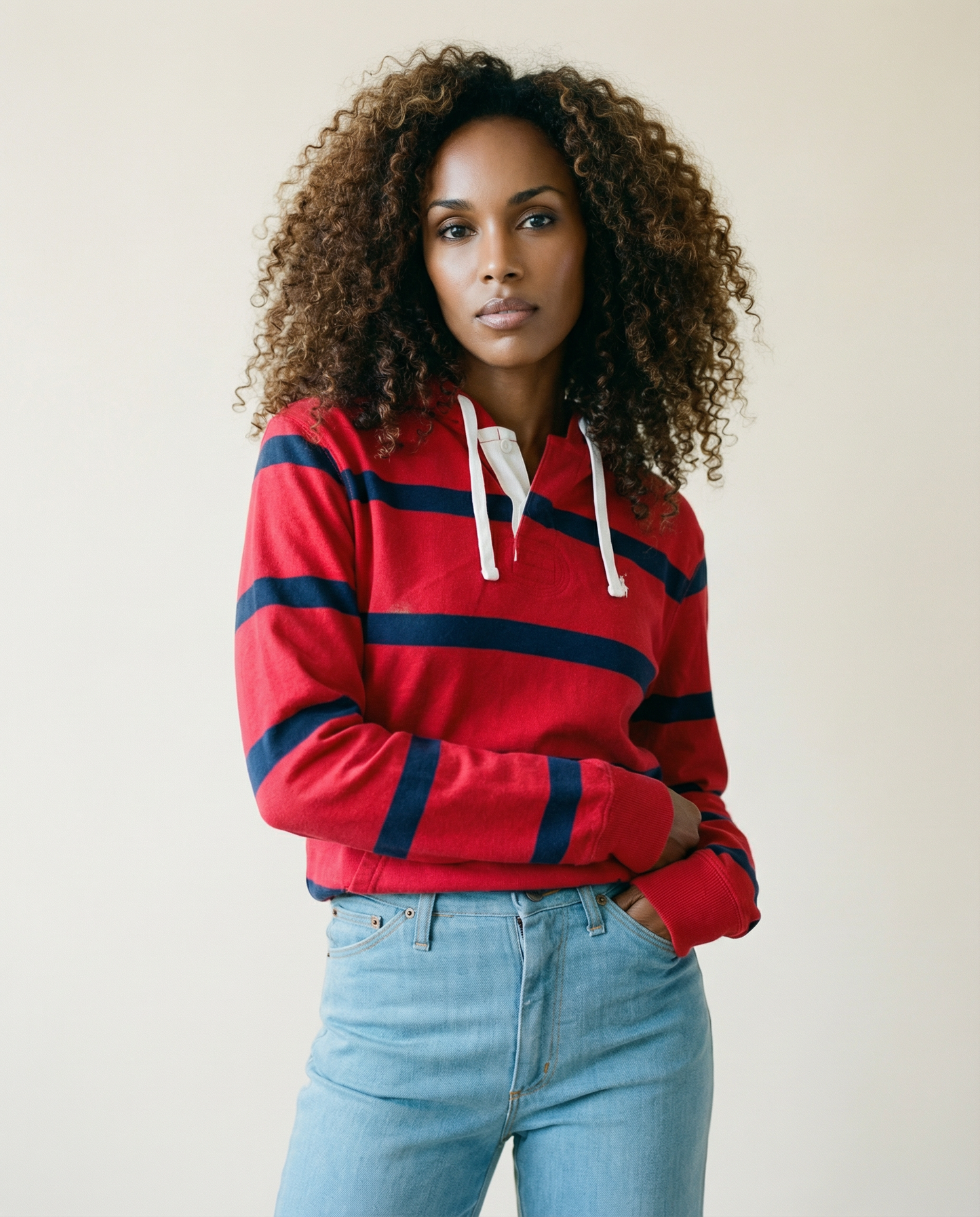 Polo Ralph Lauren Striped Hoodie — Size SP