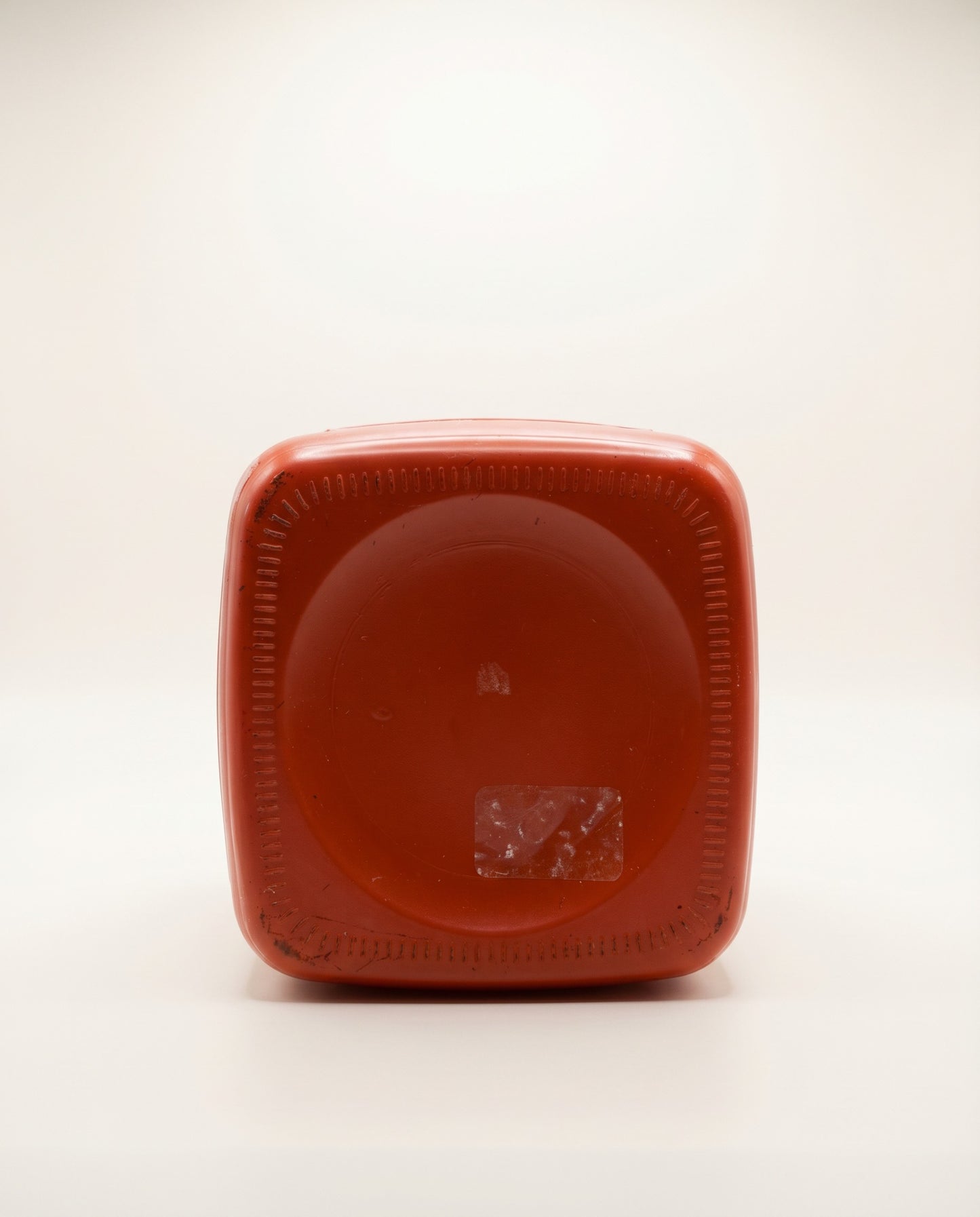 Vintage Red Glass Cookie Jar