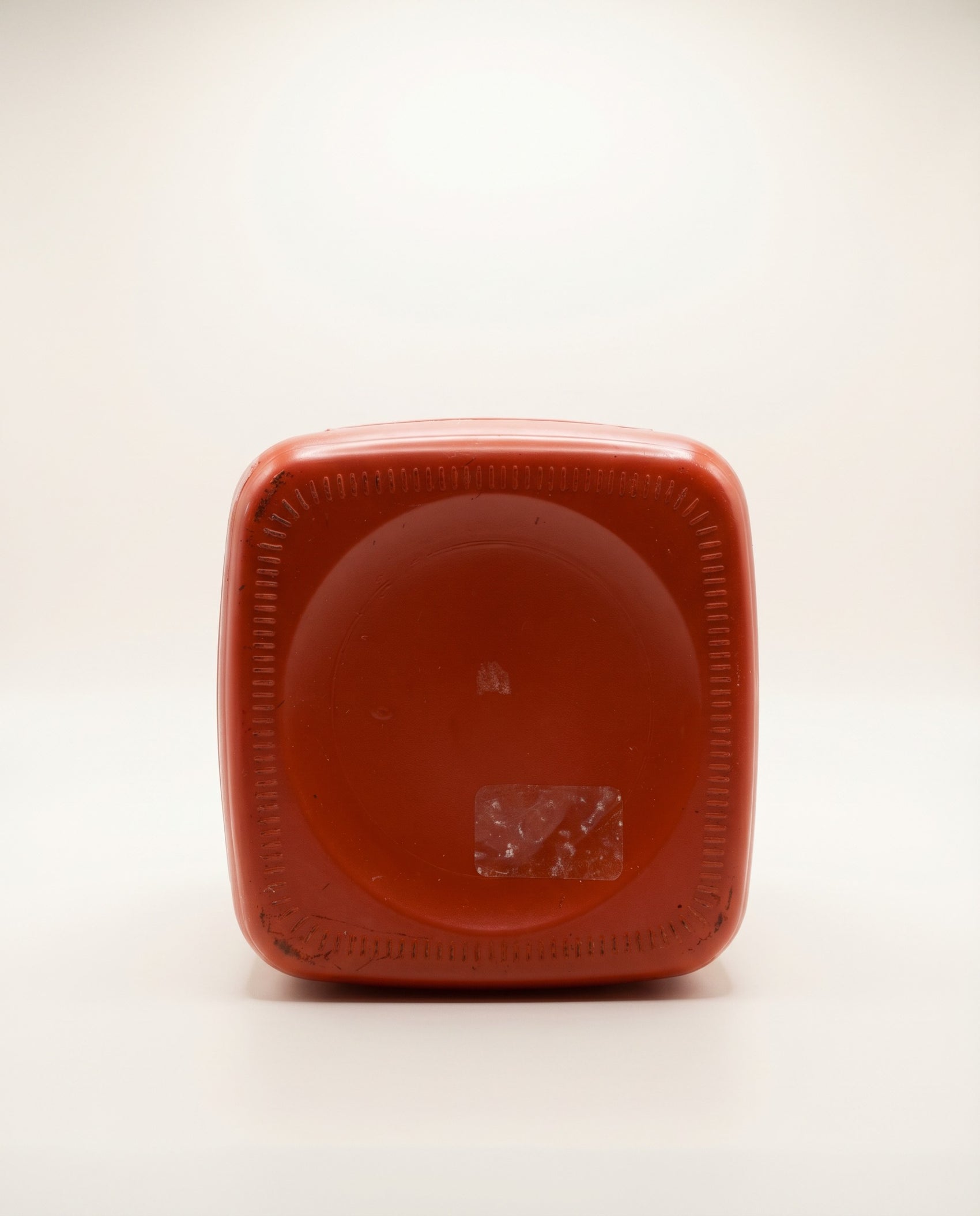 Vintage Red Glass Cookie Jar
