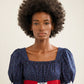 Vintage Milkmaid Lace-Up Midi Dress – Size XS/S