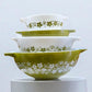 Vintage Pyrex “Spring Blossom Green” Mixing Bowls Set of 4