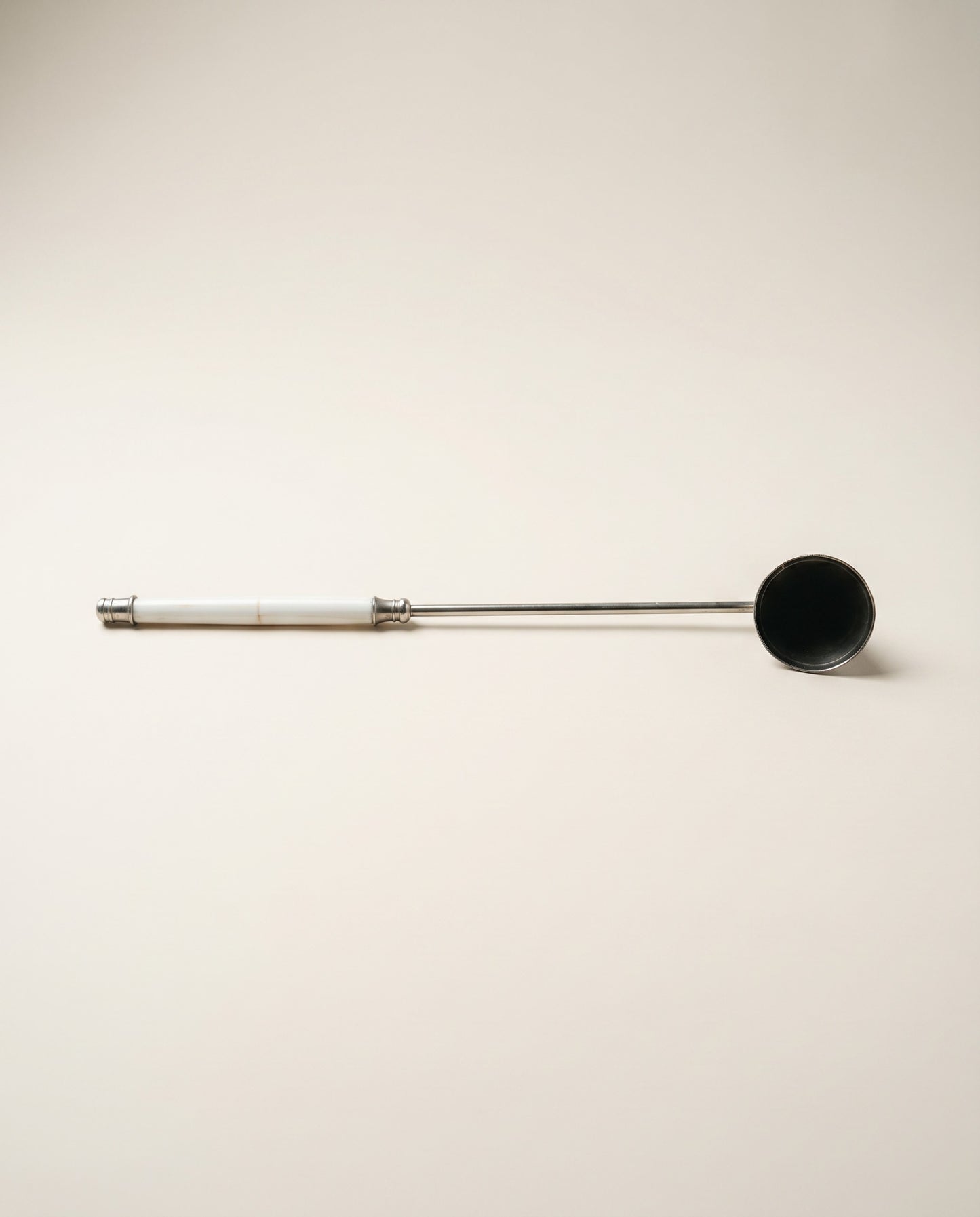 Vintage Candle Snuffer w/ Stone & Metal Handle (13")