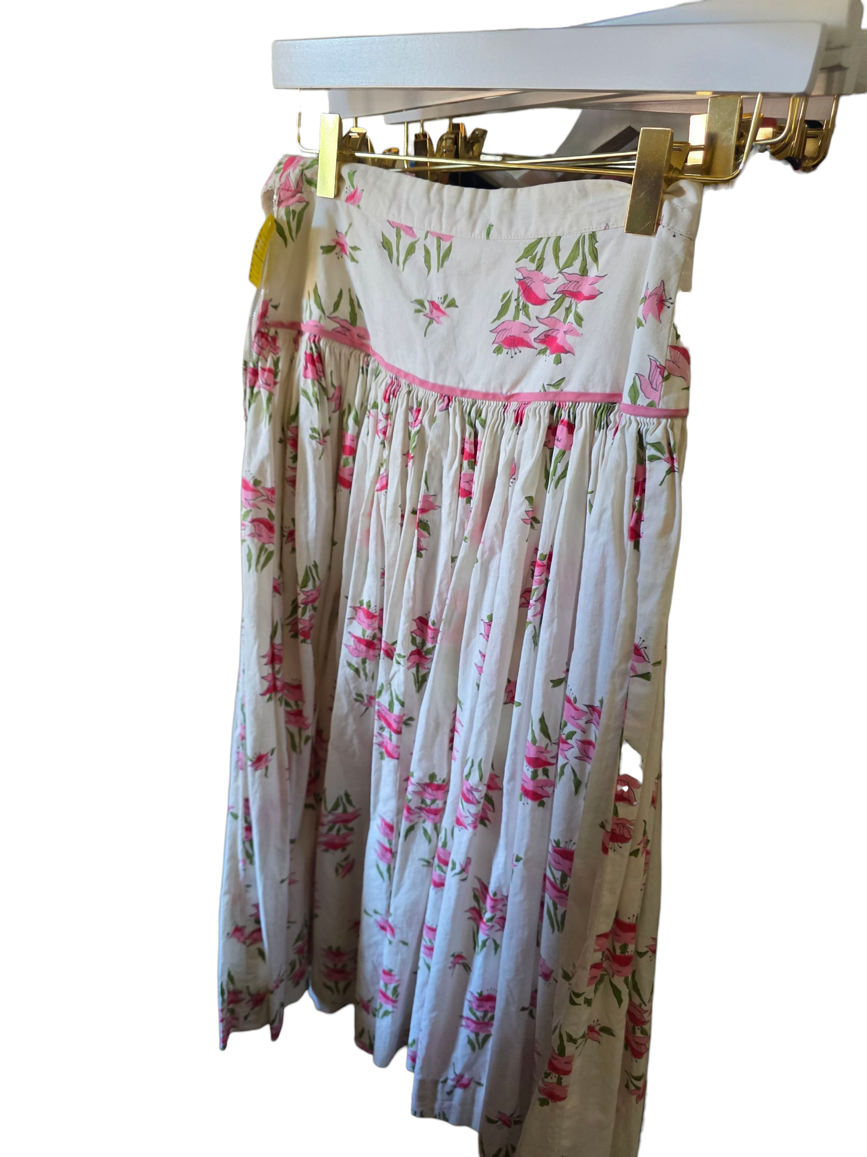 Vintage Pink Floral Skirt