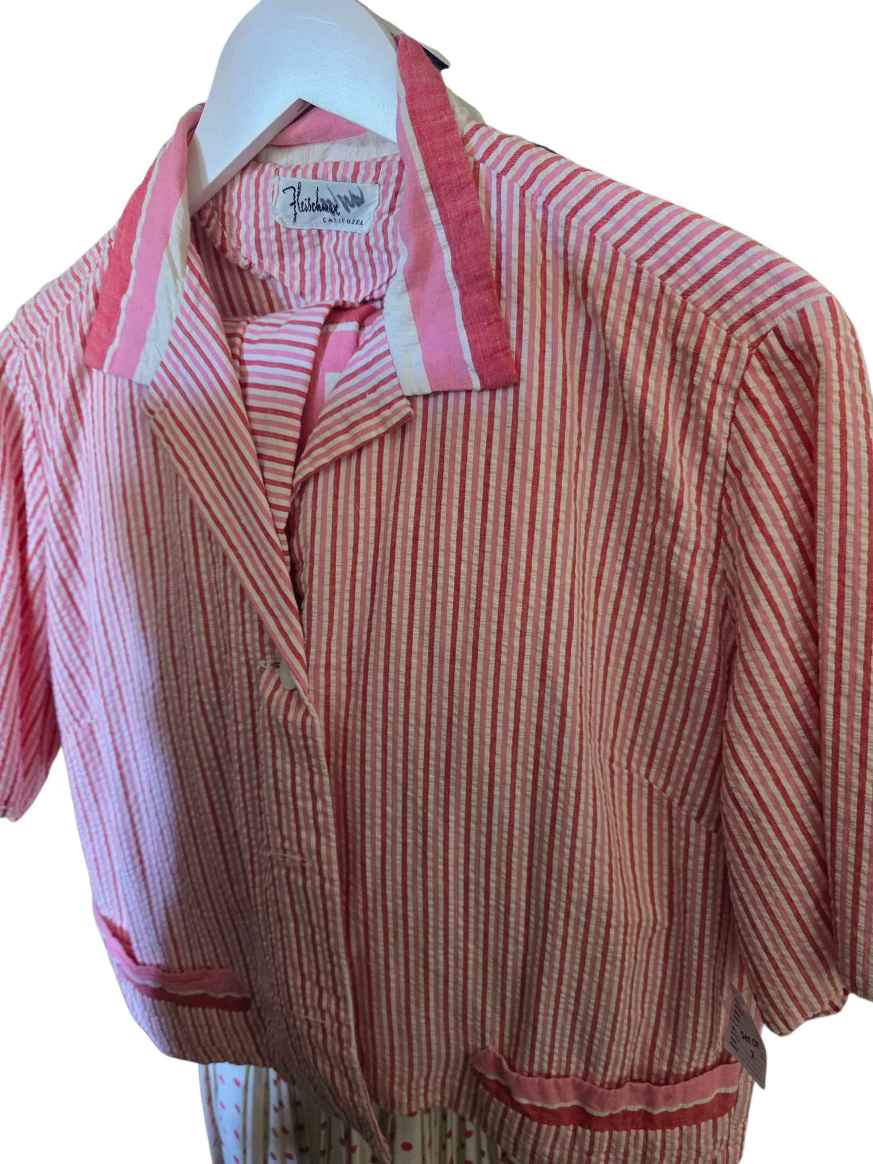 Vintage Pink Stripe Set