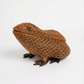Vintage Woven Wicker Frog Storage Box