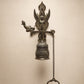 Vintage Cast Iron Angel Wall Bell with Latin Inscription – Victorian Style