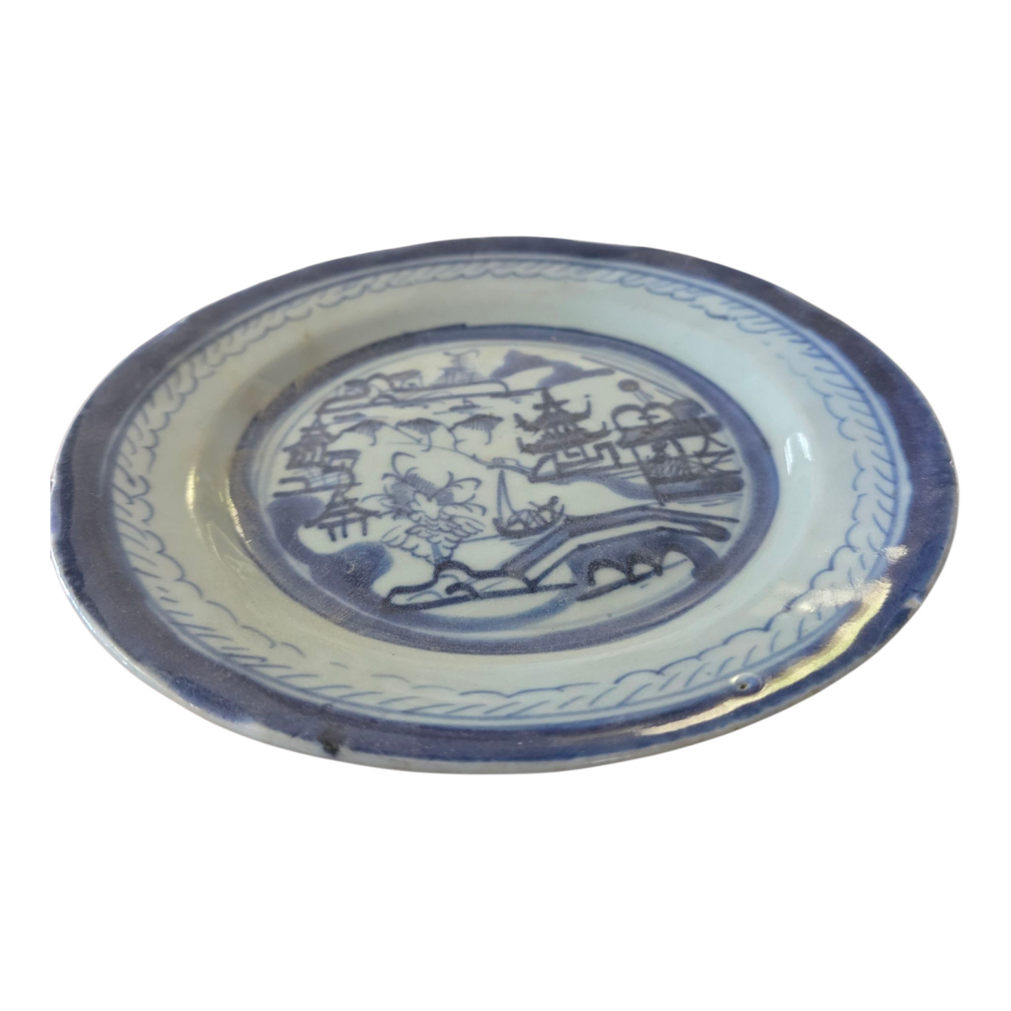 Chinese Export Blue Plate