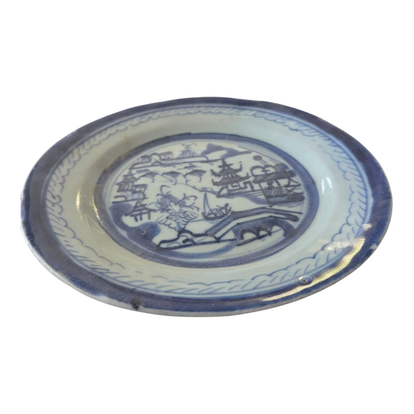 Chinese Export Blue Plate