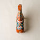 Hand-Painted Swedish Dala Horse Folk Art Sculpture – Orange
