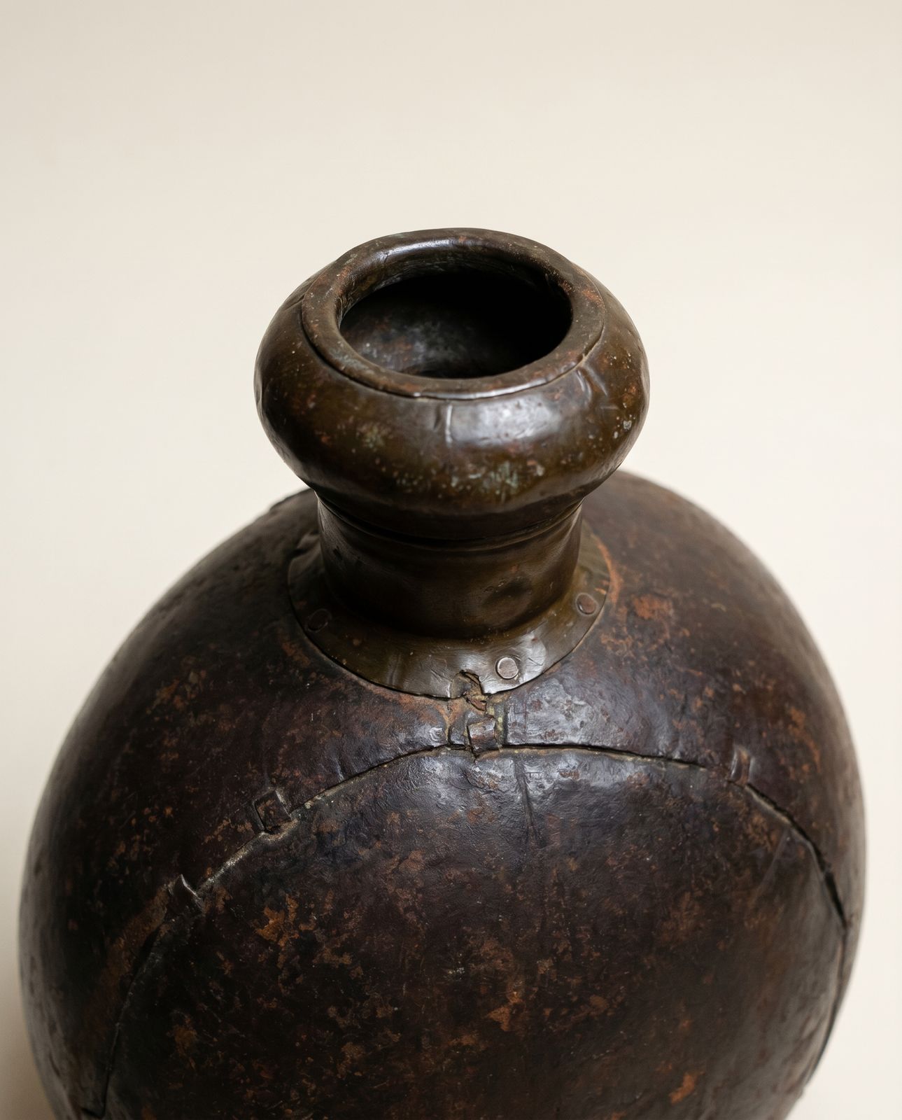 Antique Hand-Hammered Copper Vessel