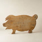 Vintage Pig-Shaped Advertising Cutting Board – Pneumatic Machinery Co. Los Angeles Wooden Butcher Board