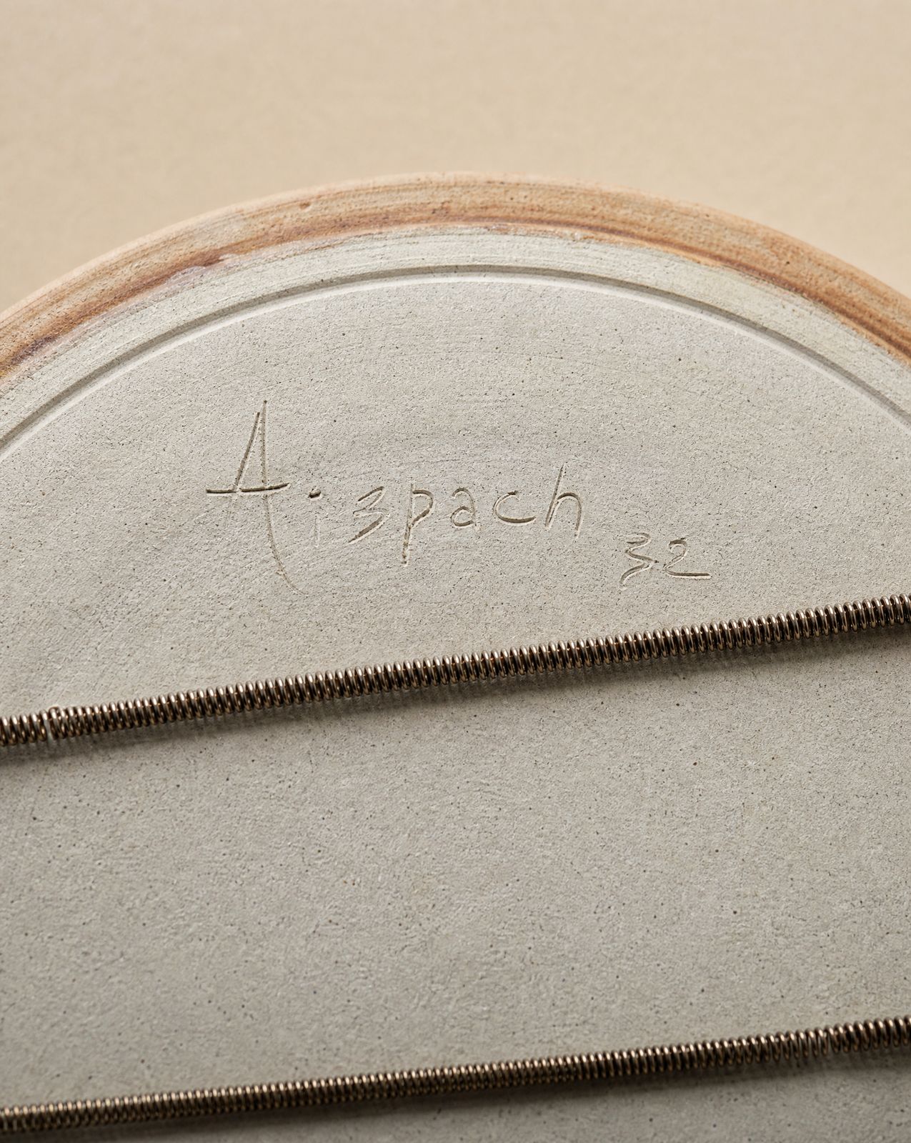 Signed Anspach Western Studio Pottery Wall Platter – Pinedale, Wyoming