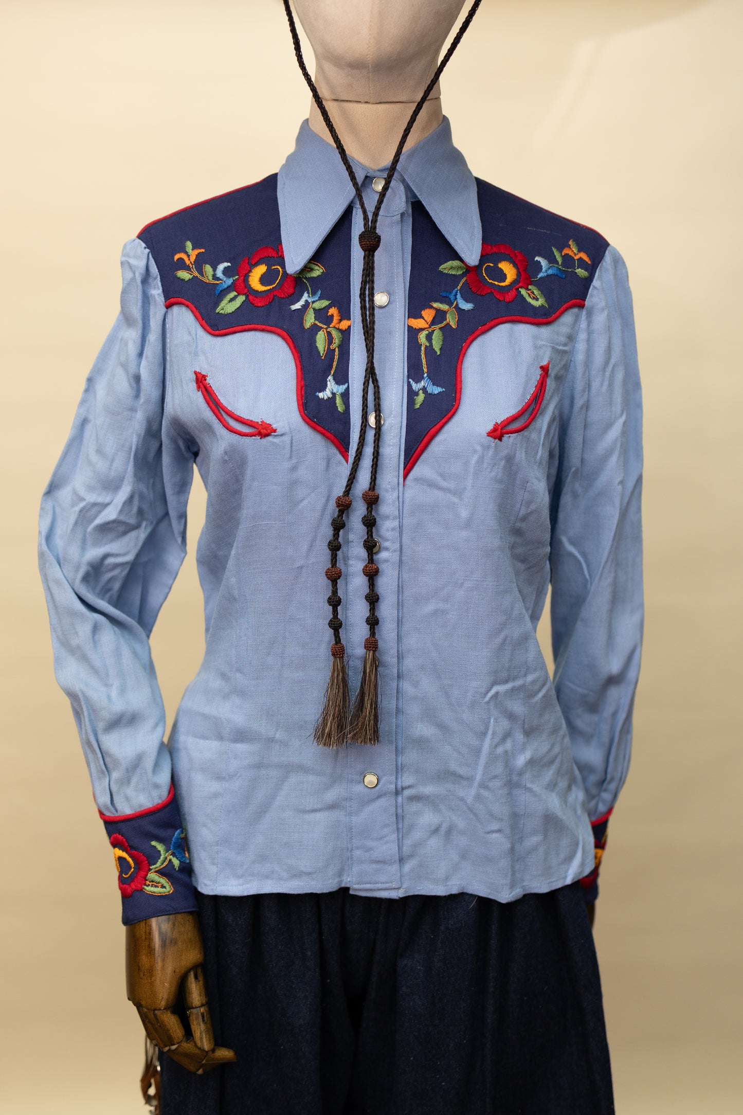 Vintage 1970s Embroidered Western Cowgirl Shirt *COMING SOON*