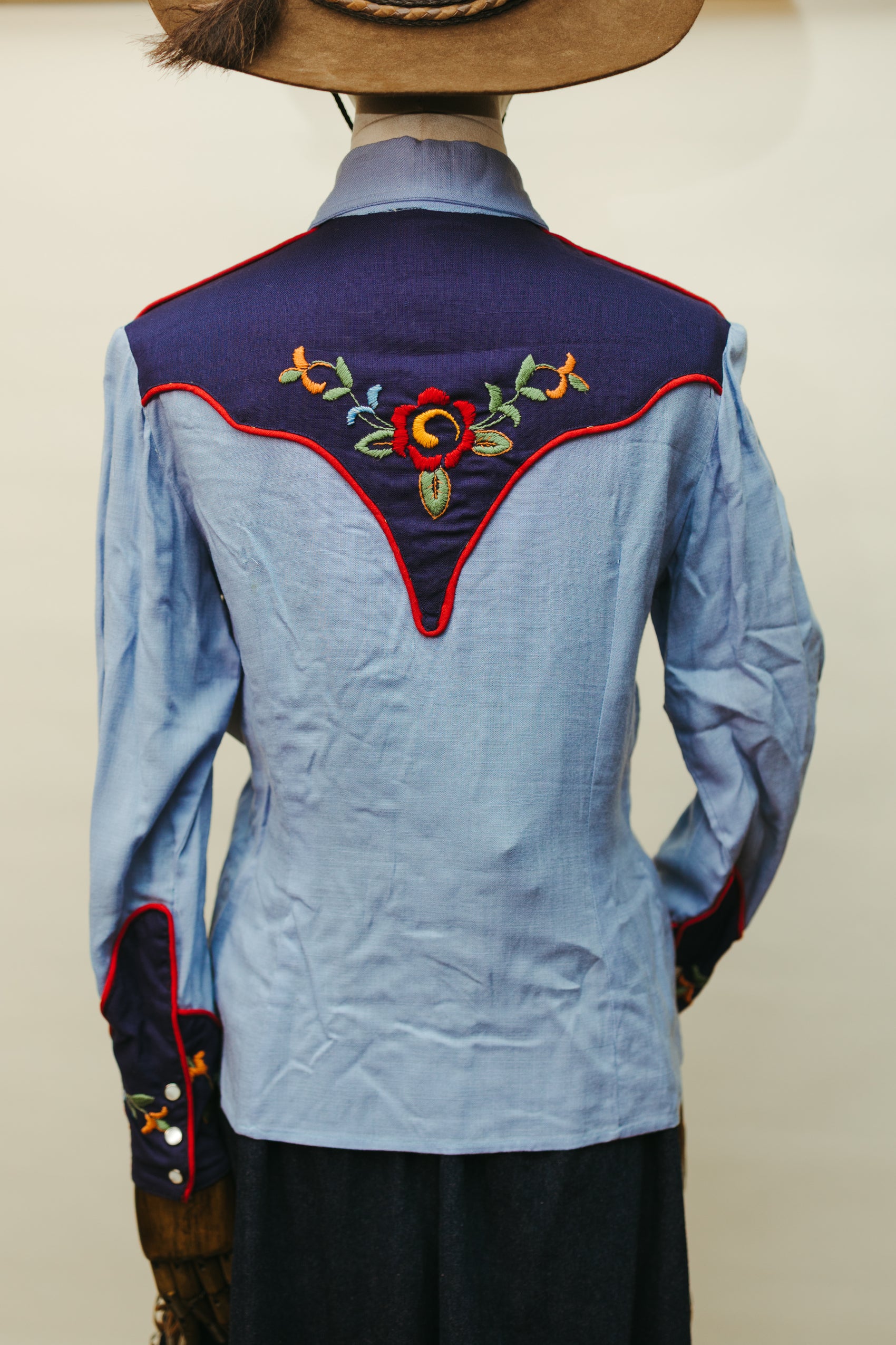 Vintage 1970s Embroidered Western Cowgirl Shirt *COMING SOON*