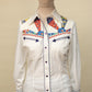 1970s Patchwork Western Shirt – Small