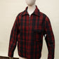 Vintage Wool Buffalo Plaid Jacket – Red & Black Lumberjack Style