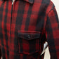 Vintage Wool Buffalo Plaid Jacket – Red & Black Lumberjack Style