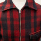 Vintage Wool Buffalo Plaid Jacket – Red & Black Lumberjack Style