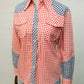 1970s Red & Blue Gingham Western Shirt *COMING SOON*