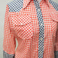 1970s Red & Blue Gingham Western Shirt *COMING SOON*