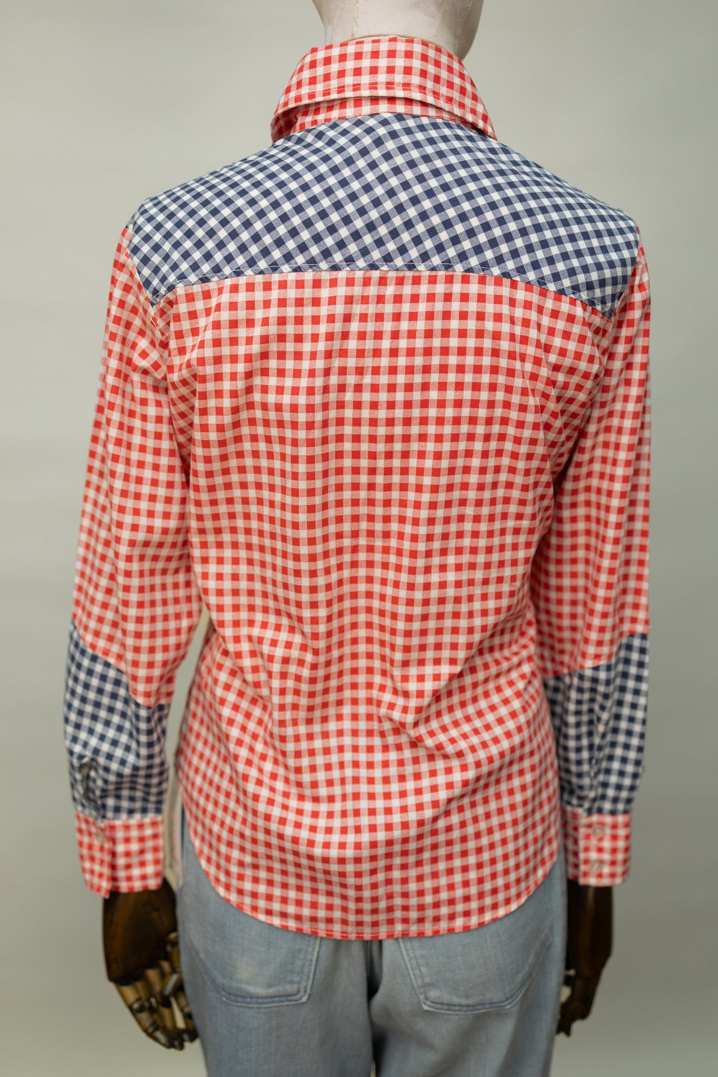 1970s Red & Blue Gingham Western Shirt *COMING SOON*