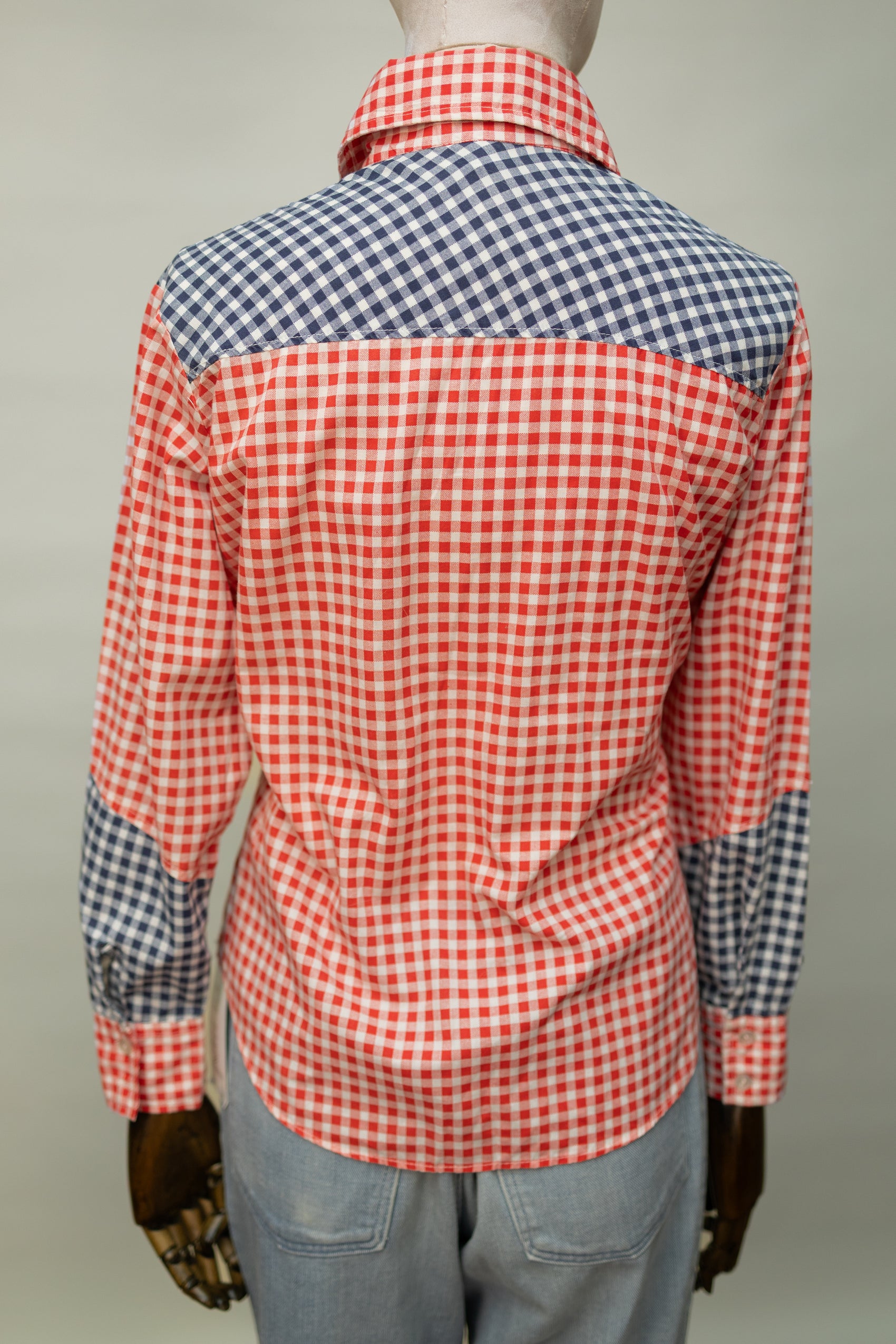 1970s Red & Blue Gingham Western Shirt *COMING SOON*