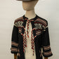 Vintage Hand-Knit Nordic Wool Cardigan