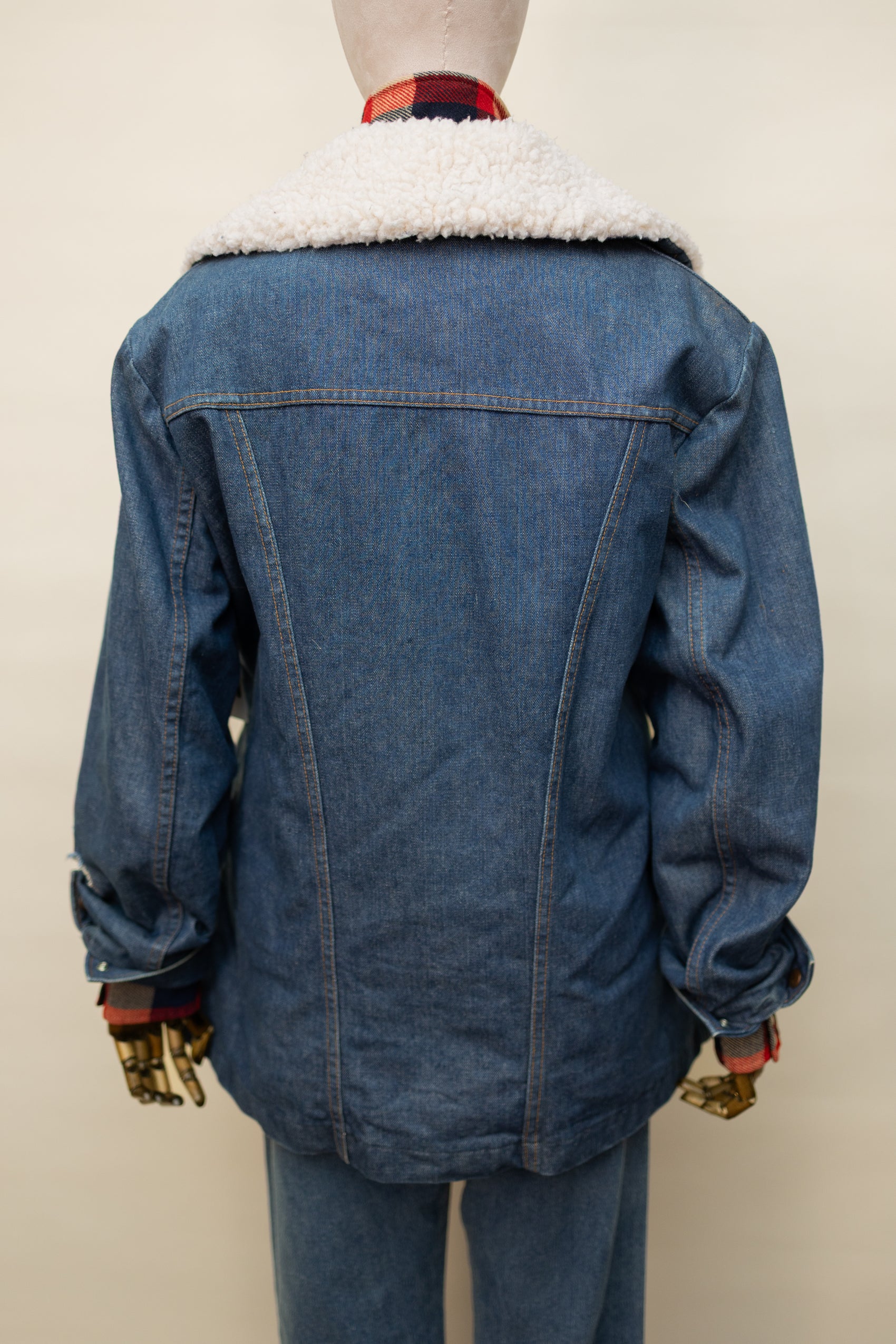Vintage Wrangler Sherpa-Lined Denim Jacket – Western Ranchwear Classic