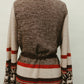 Southwestern-Inspired Belted Cardigan – Horses & Geometric Motif