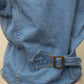 Vintage Denim Utility Vest – Adjustable Buckle Back
