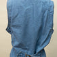 Vintage Denim Utility Vest – Adjustable Buckle Back