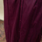 Plum Maxi Skirt – Button Front Silk