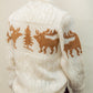 Vintage Moose Sweater – Cream & Caramel Wool